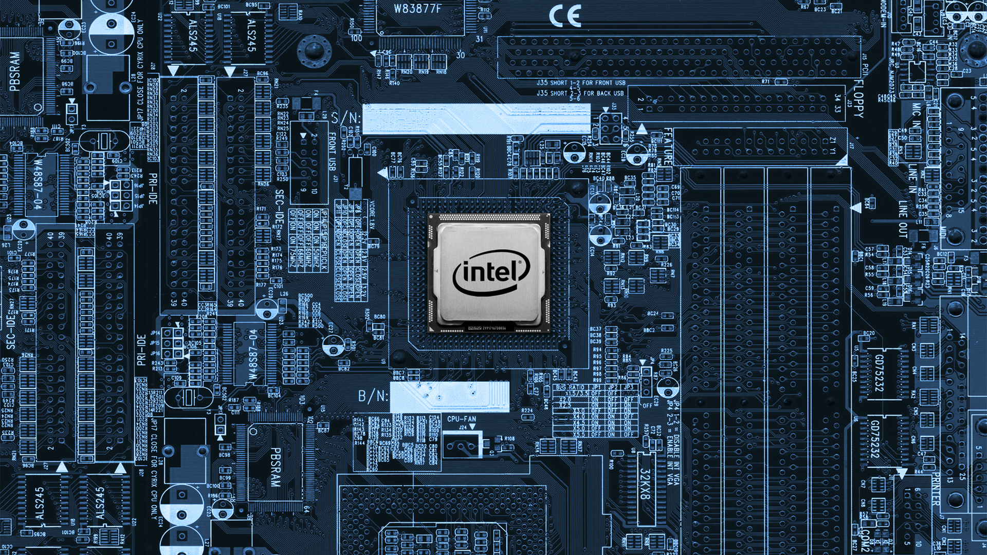 Процессор от Intel обои