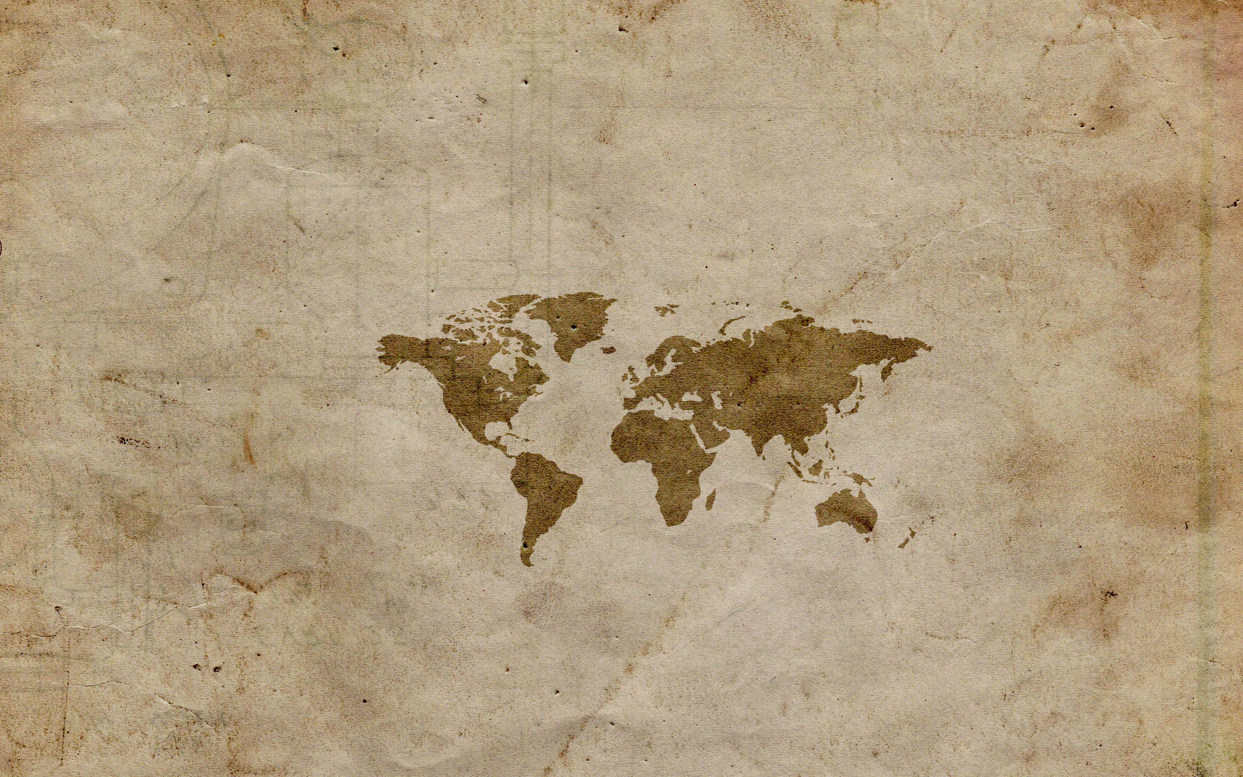Карта мира на старой бумаге обои