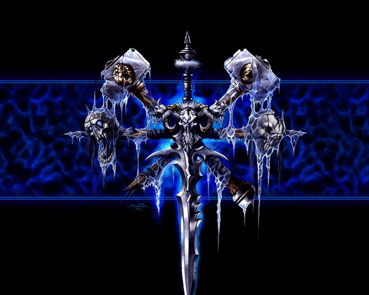 Логотип WarCraft Frothen Throne обои