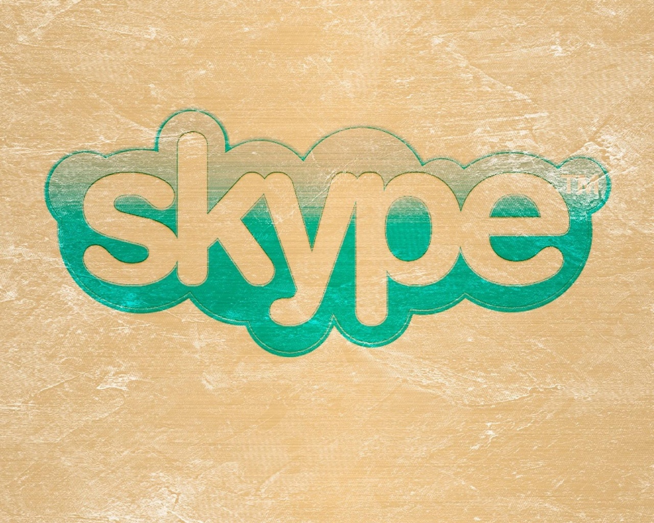 Логотип Скайп на доске обои