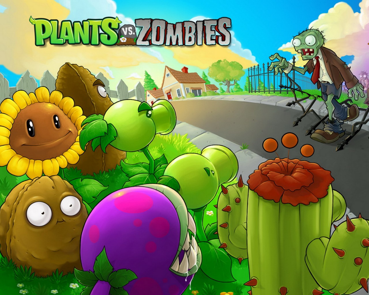 Plants vs zombies обои