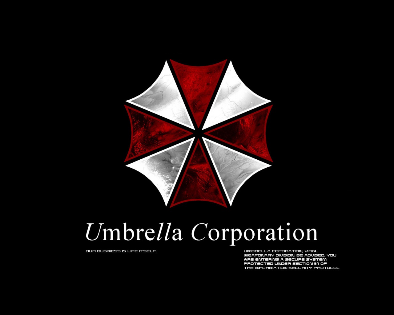 Логотип корпорации Амбрелла (Umbrella corp) обои