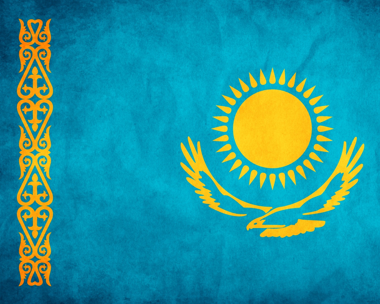 Флаг Казахстана обои