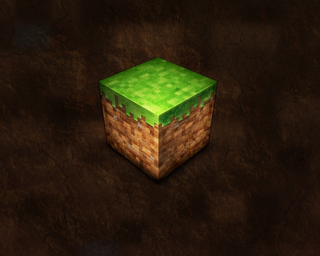 Травяной куб обои