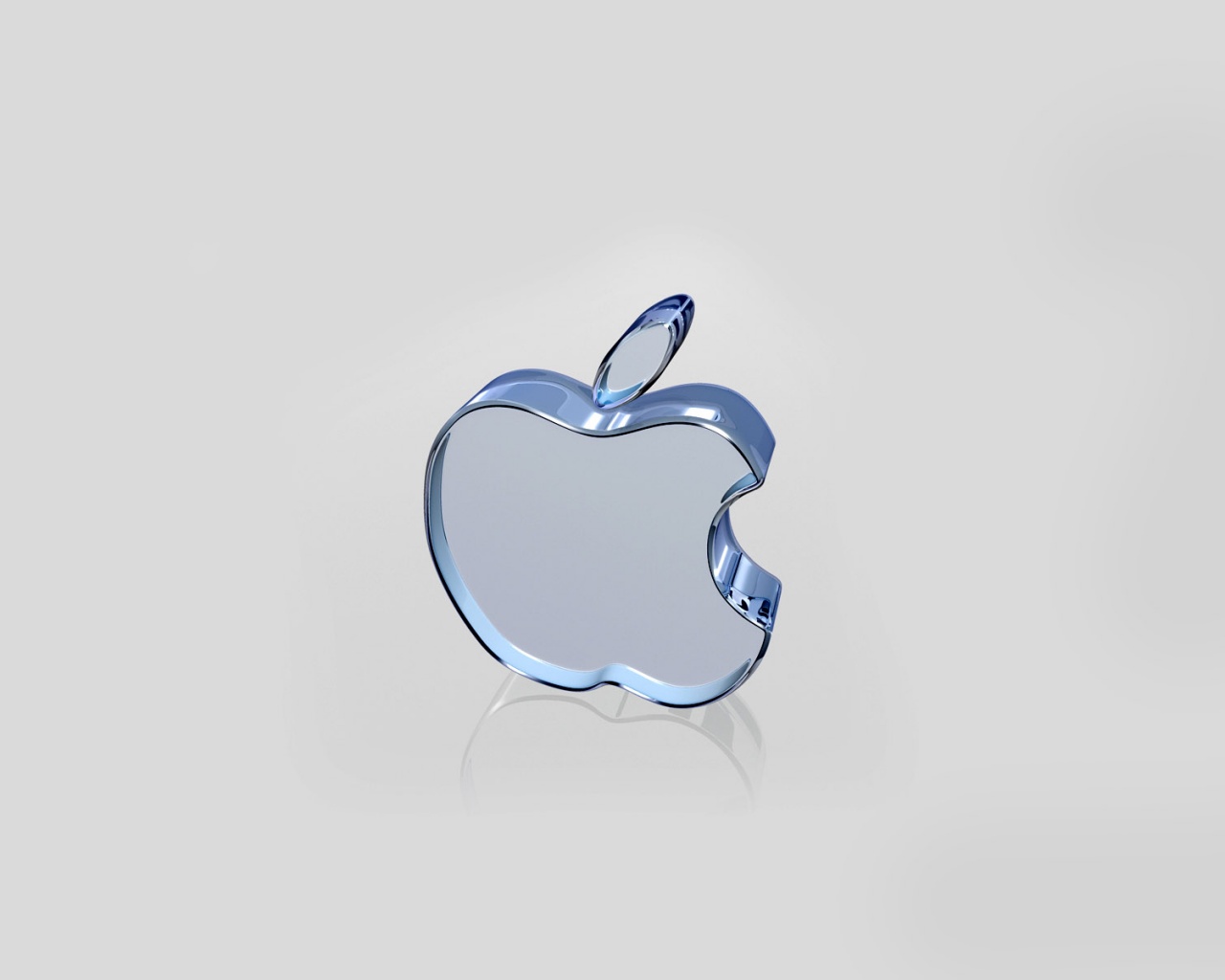 Стеклянный логотип Apple обои