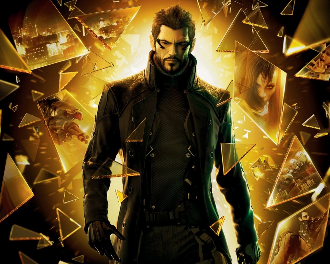Адам Дженсен из Deus Ex : Human Revolution обои