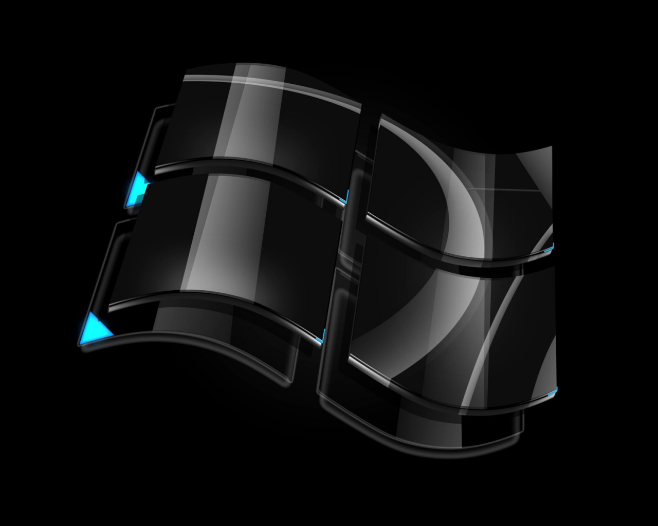 Стеклянный логотип Windows обои