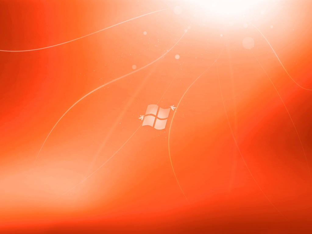 Оранжевый логотип Windows обои