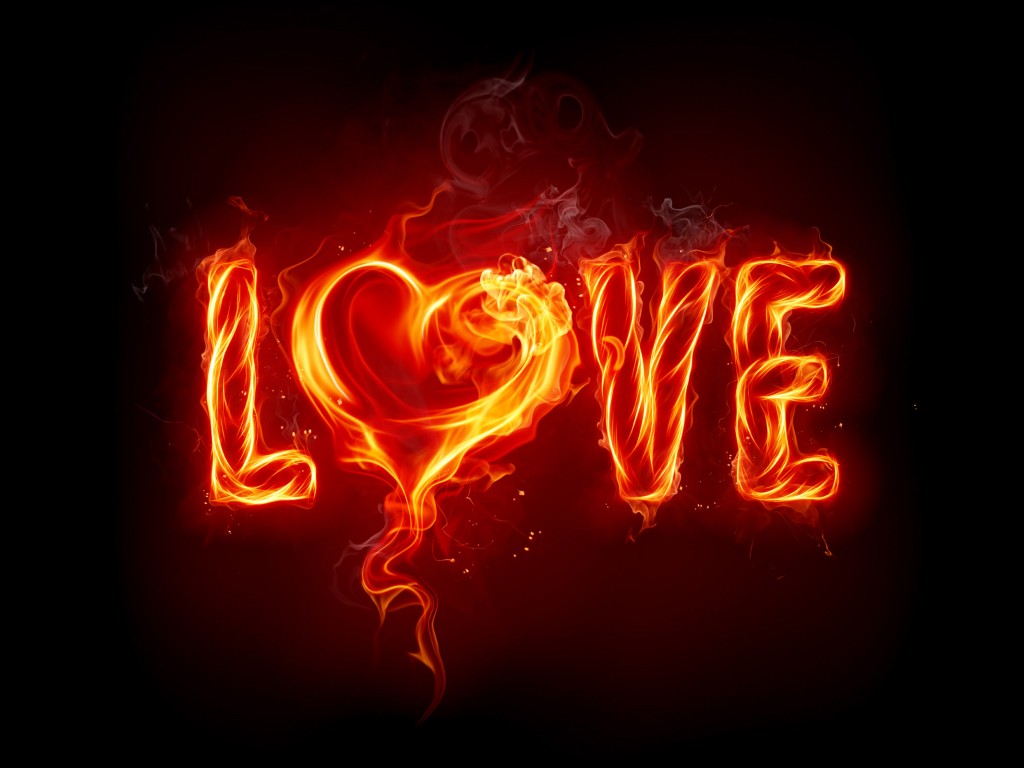 Пламенная любовь обои
