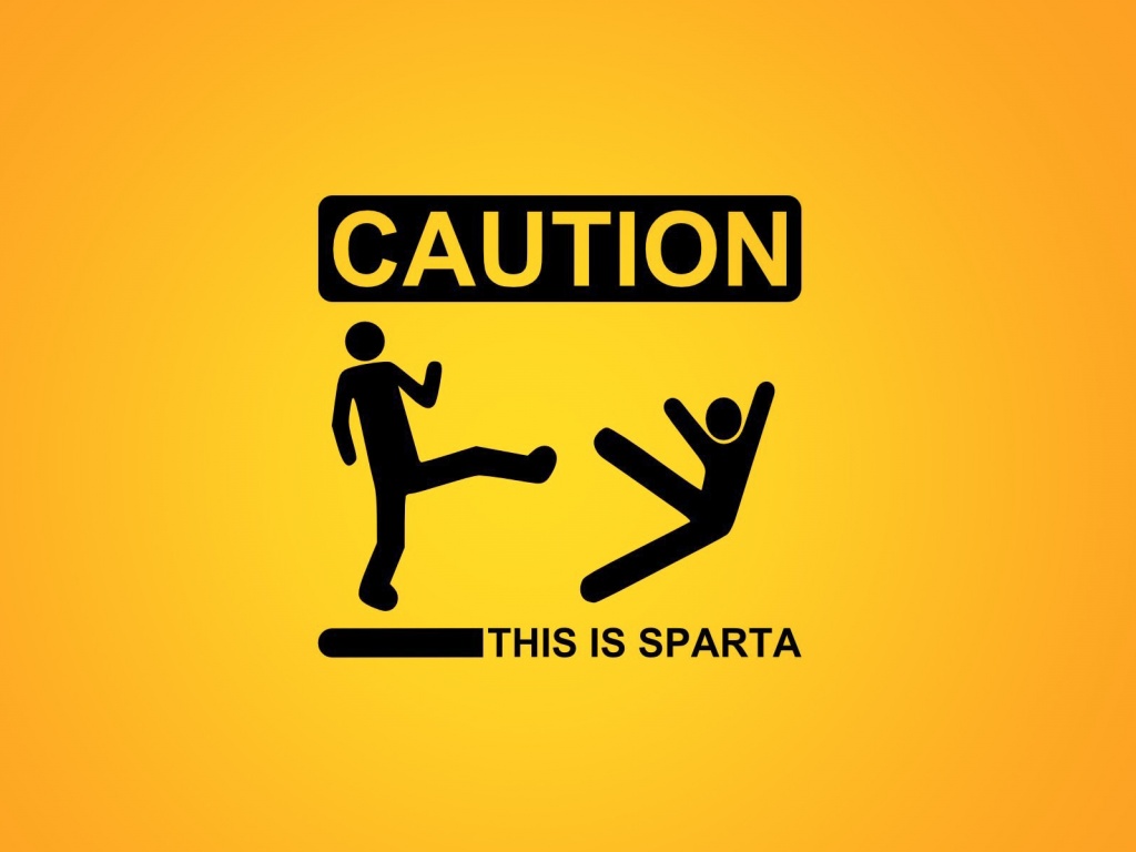 Осторожно, это Спарта обои