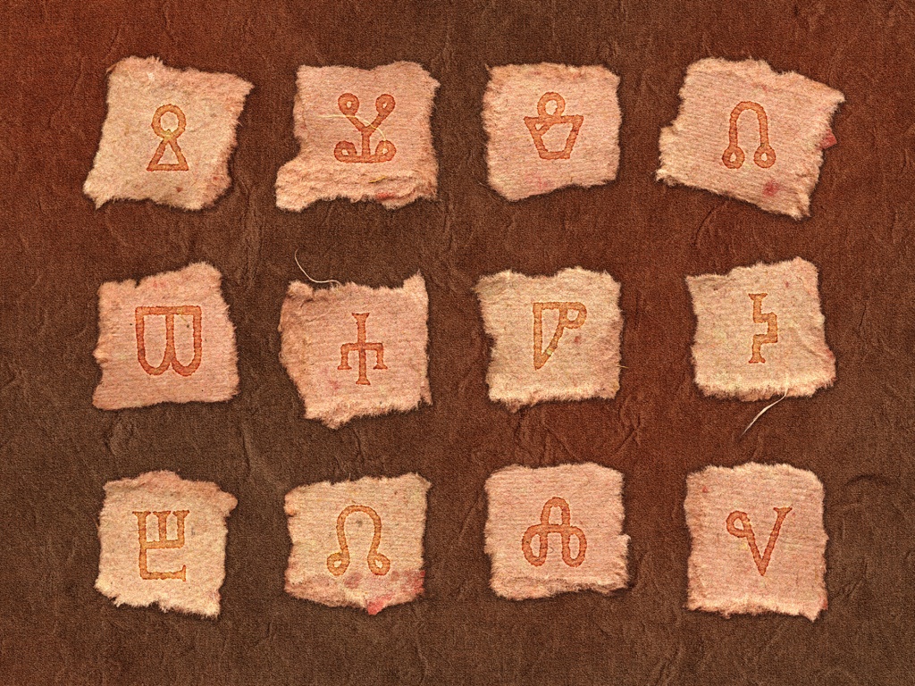 Бумажные символы обои