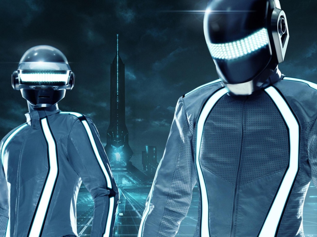 Daft Punk на съемках фильма TRON обои
