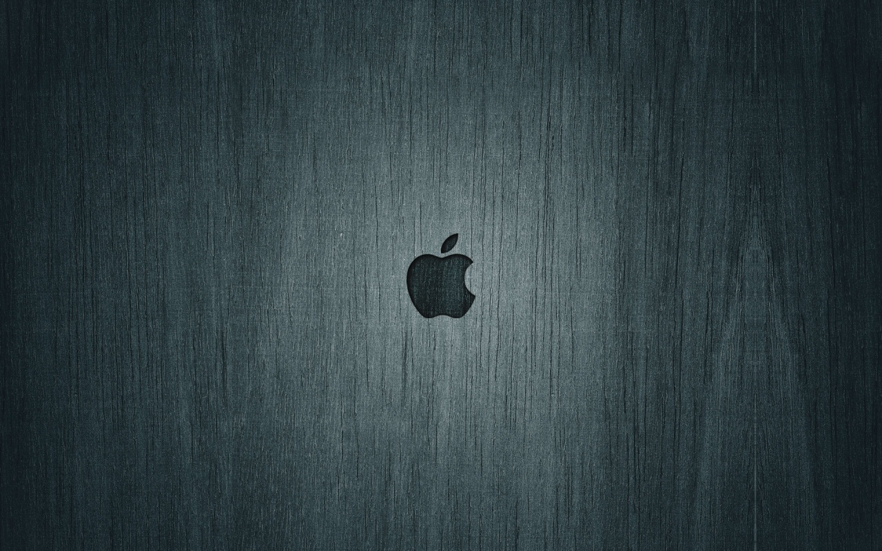 Логотип Apple на доске обои