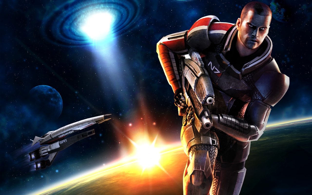 Шепард из вселенной Mass Effect обои