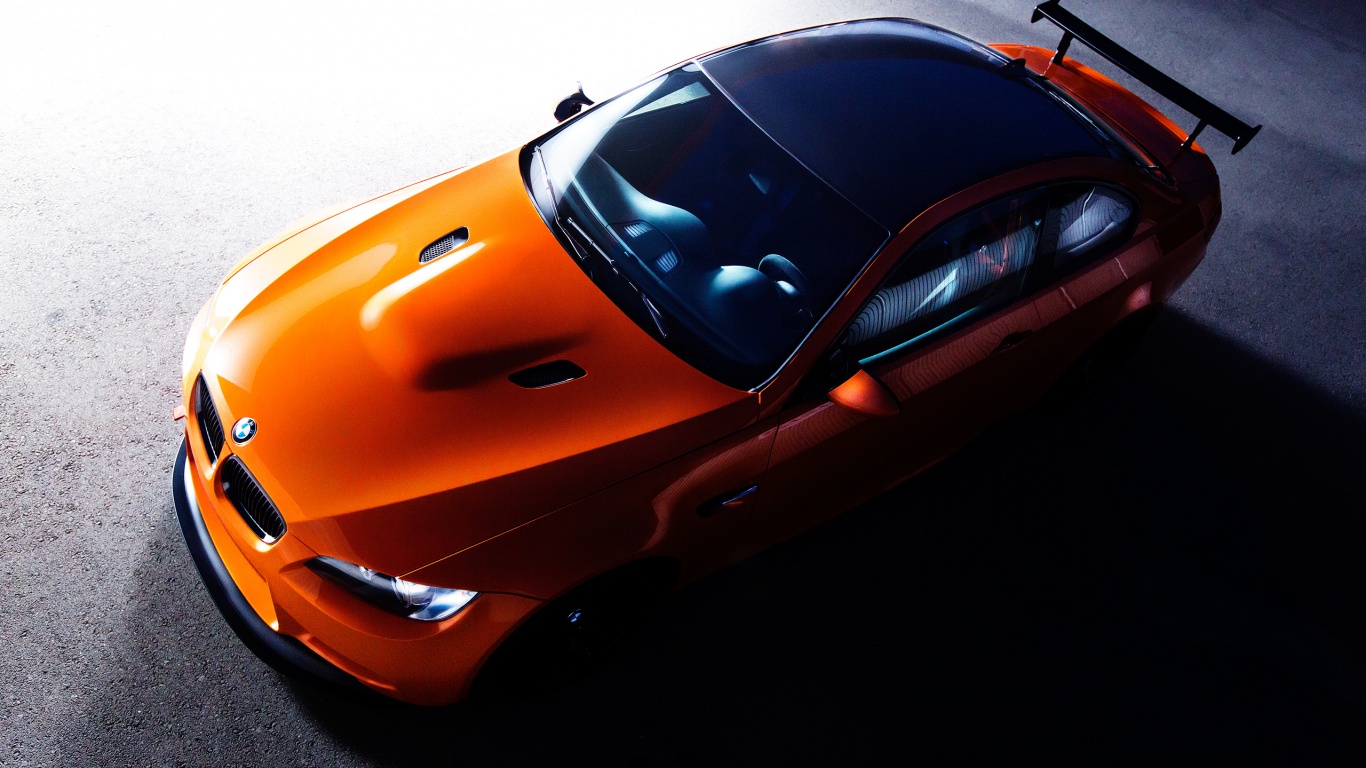 Оранжевый BMW обои