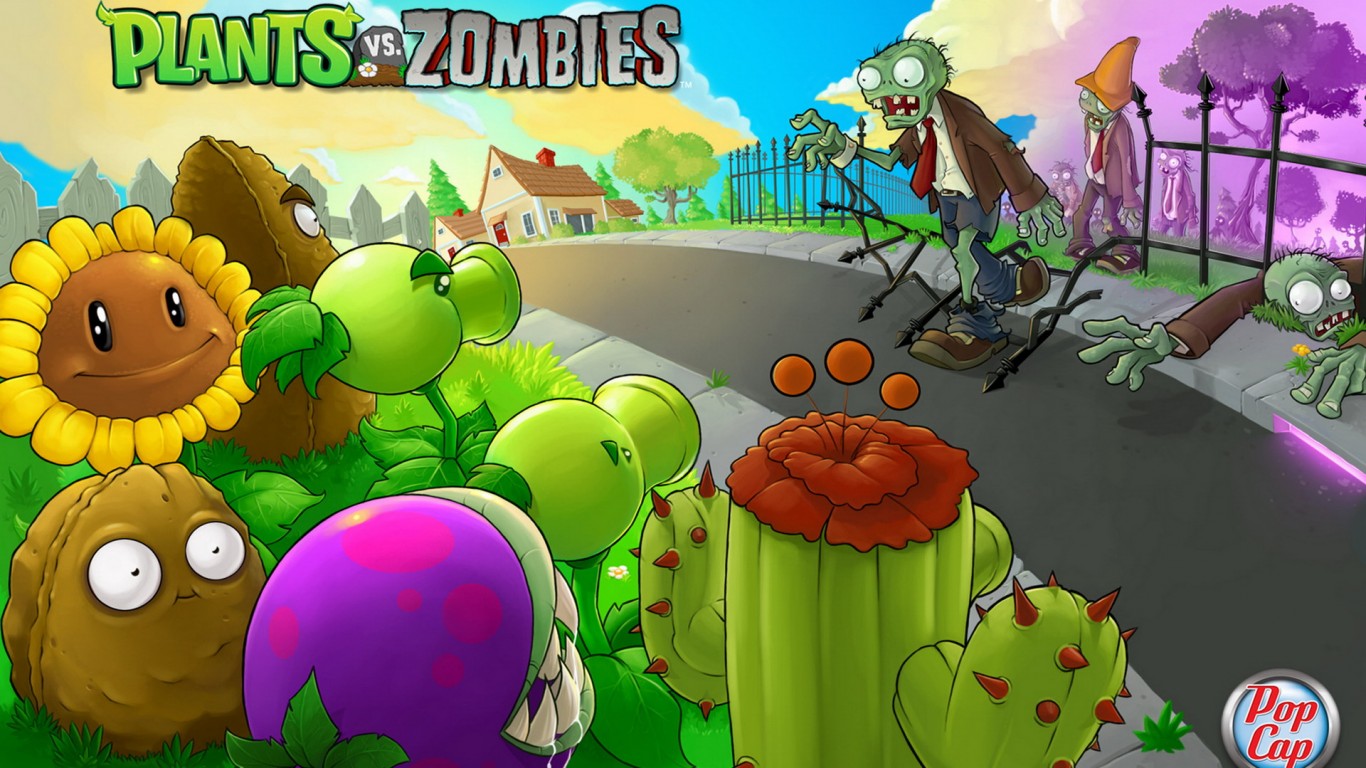 Plants vs zombies обои