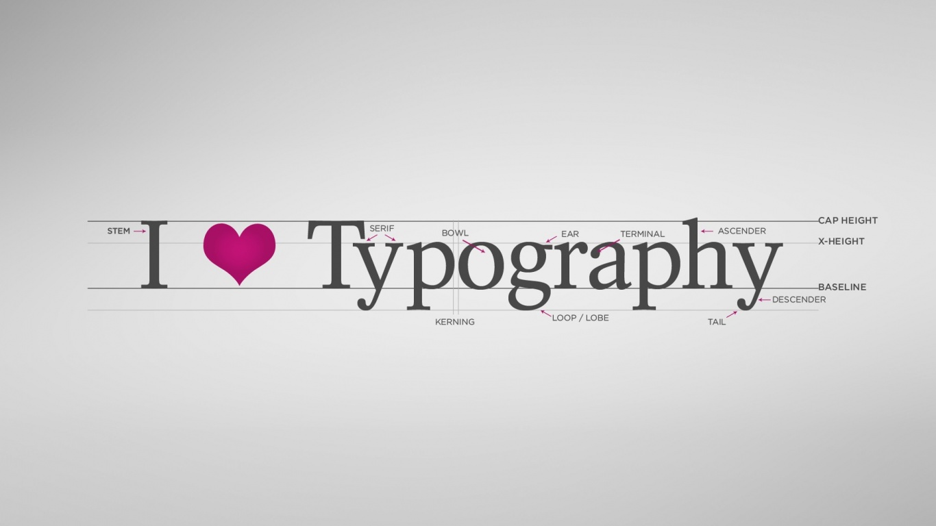 I love typography обои