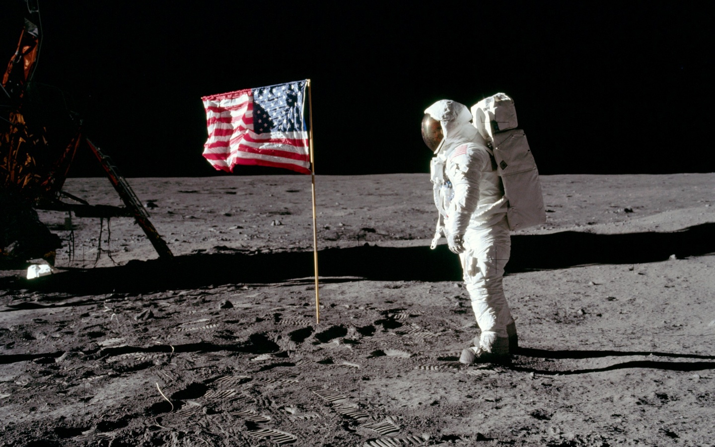 Высадка американцев на Луну обои