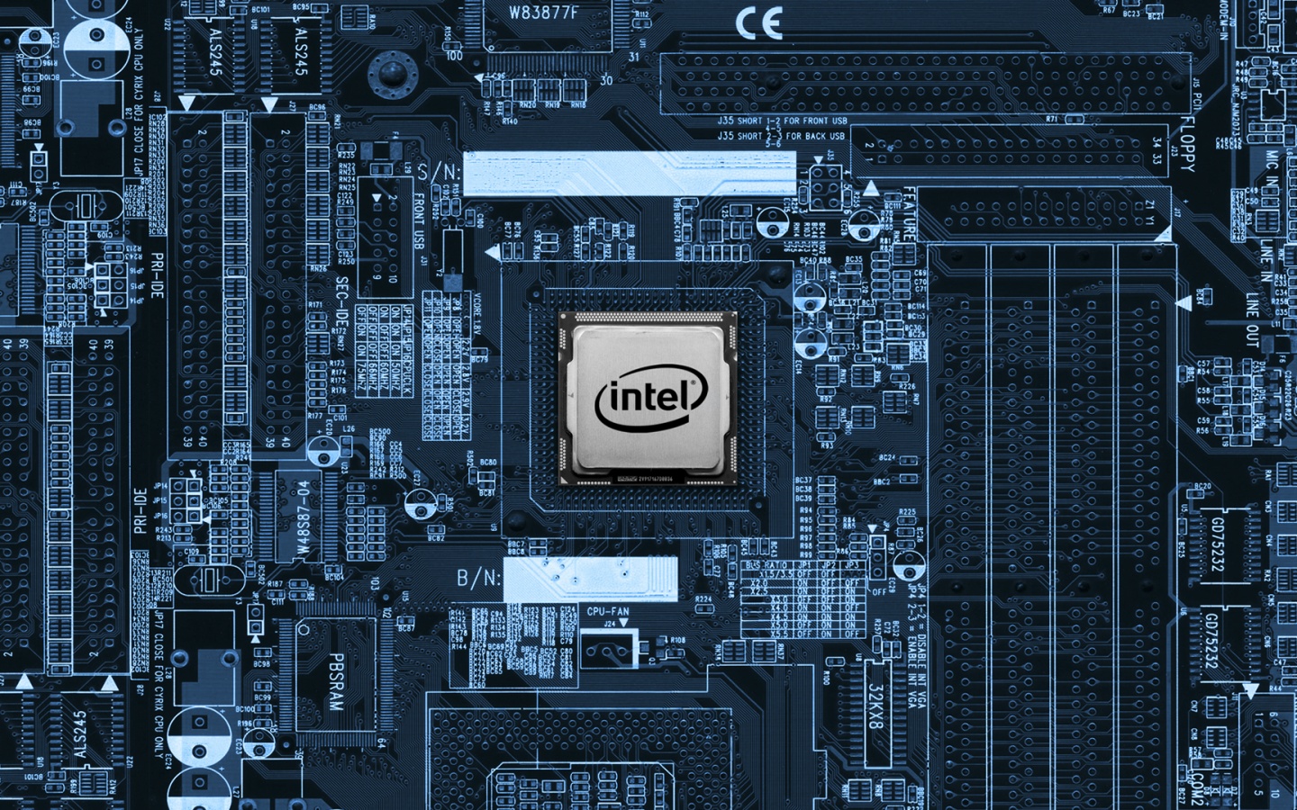 Процессор от Intel обои