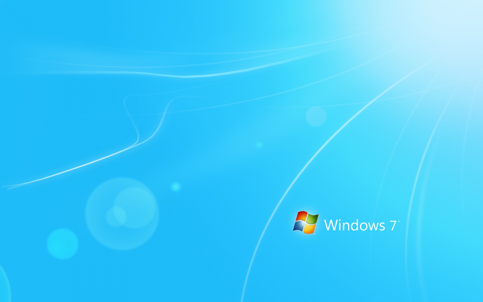 Голубые обои Windows 7 обои