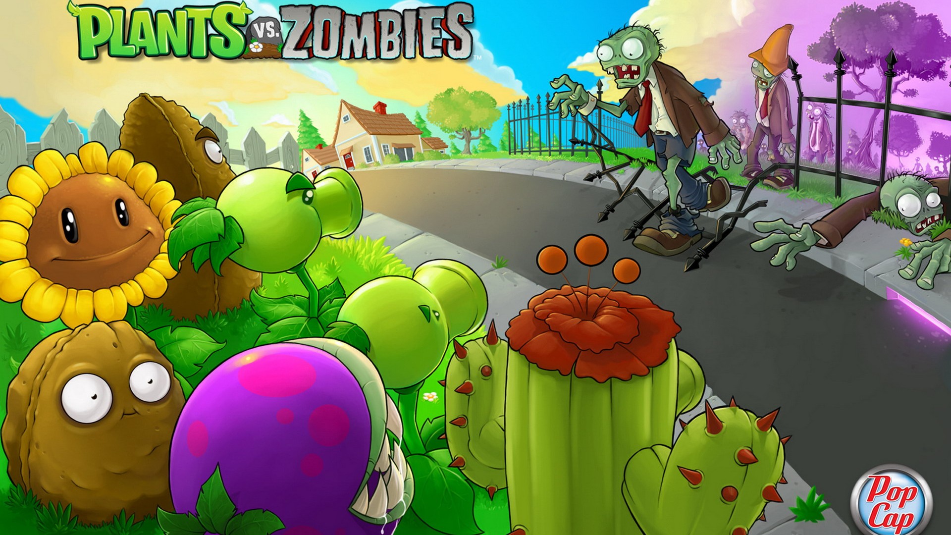 Plants vs zombies обои