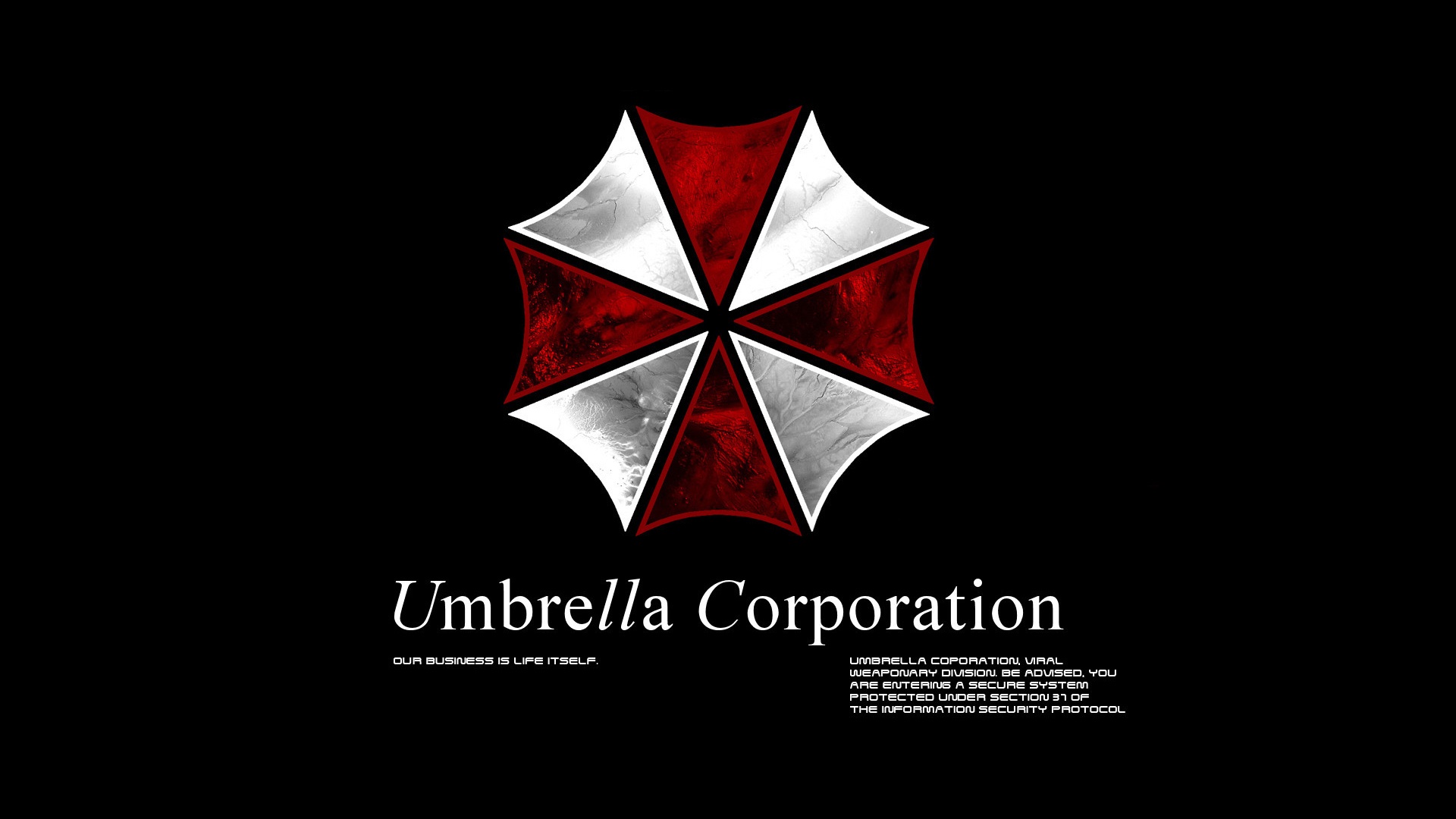 Логотип корпорации Амбрелла (Umbrella corp) обои