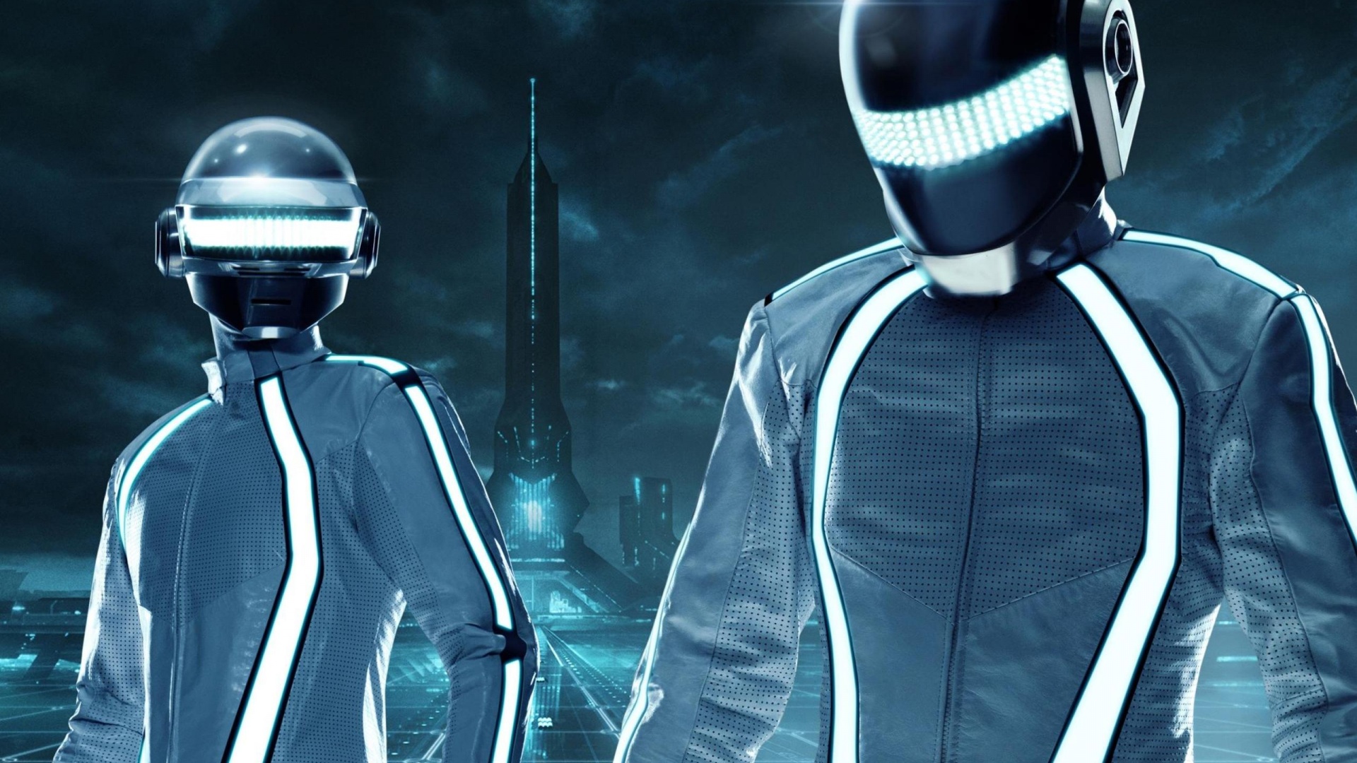 Daft Punk на съемках фильма TRON обои