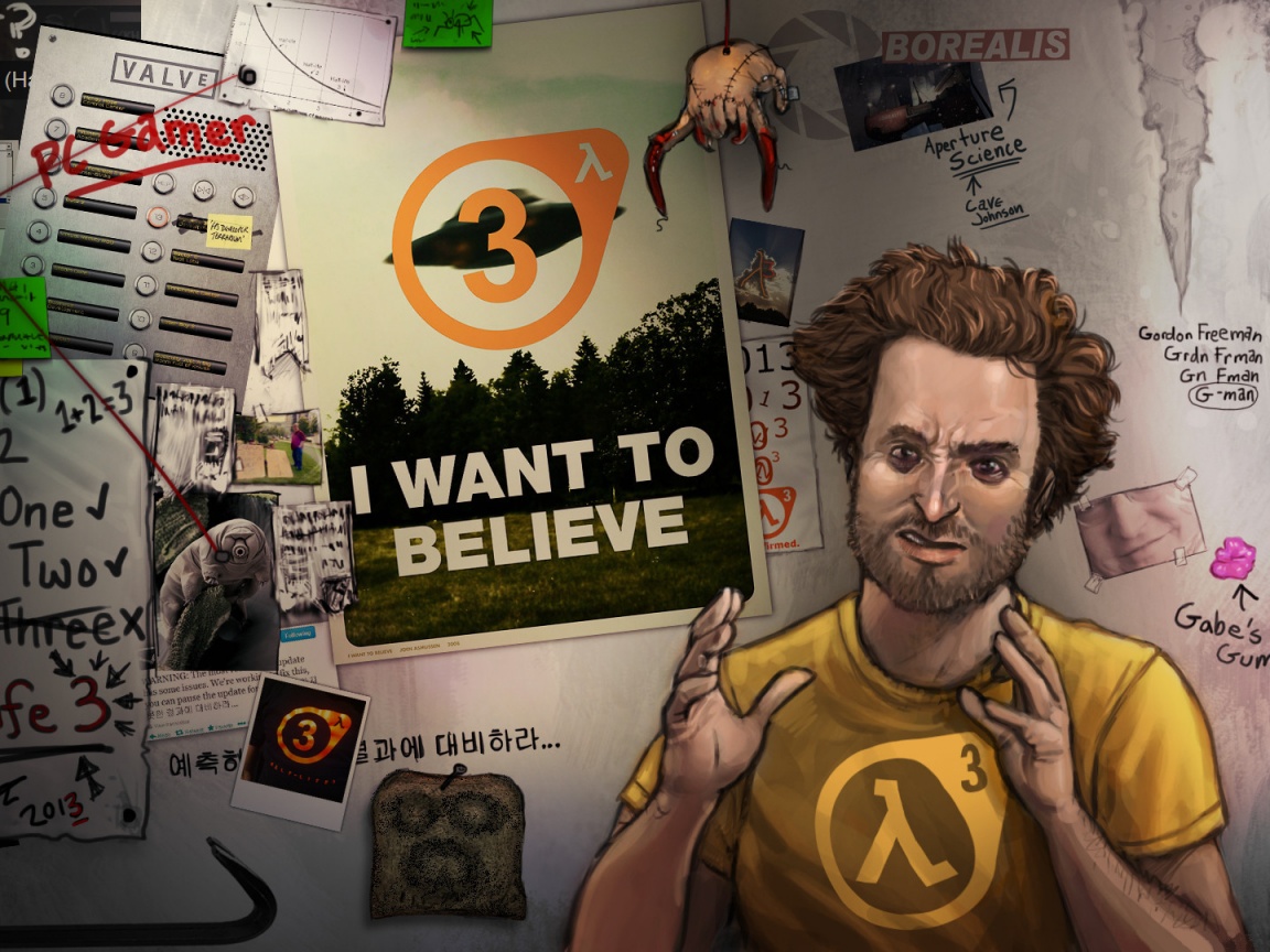 Half Life 3 - I want to believe обои