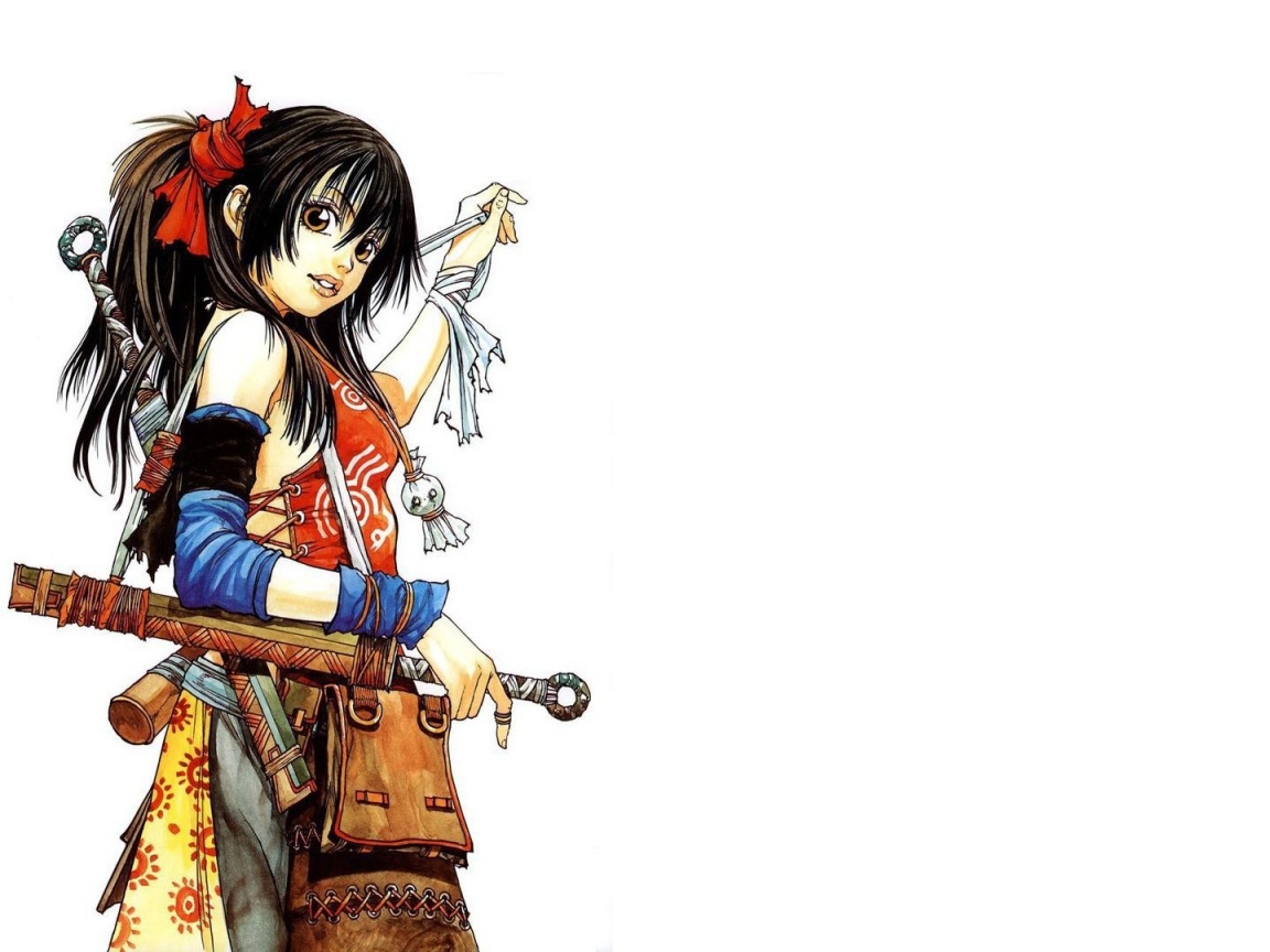Девушка с мечом из Dangu обои