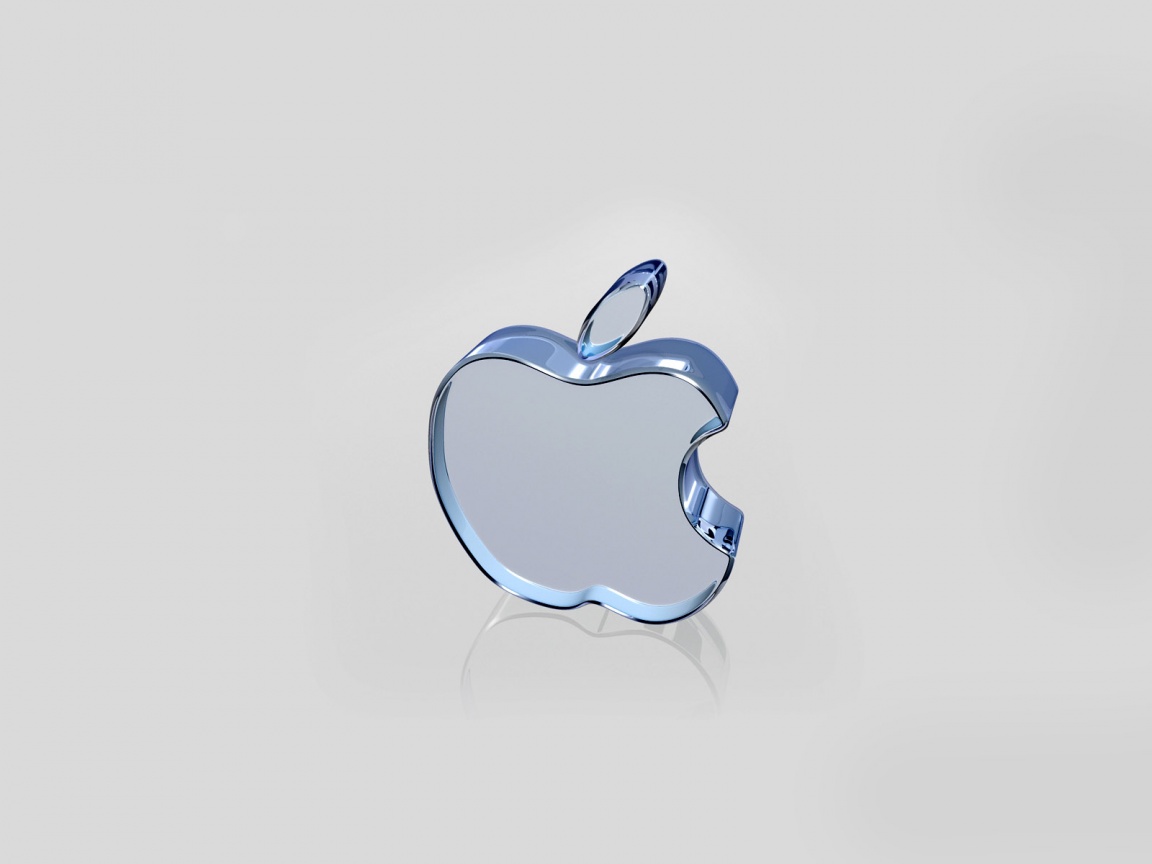 Стеклянный логотип Apple обои