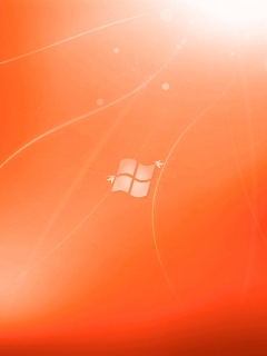 Оранжевый логотип Windows обои