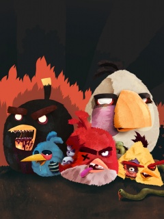 Angry Zombie Birds обои