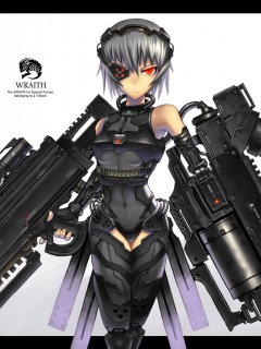 Девушка с оружием обои