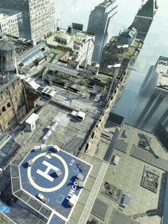 Вид сверху на карту уровня из Crysis 2 обои