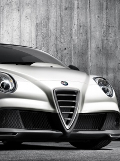 Alfa-Romeo вид спереди обои