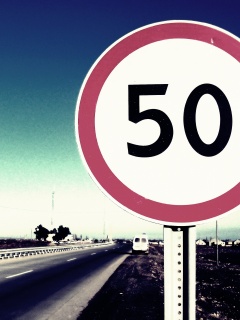 Ограничение скорости 50 км/ч обои