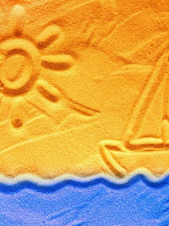 Рисунки на песке обои