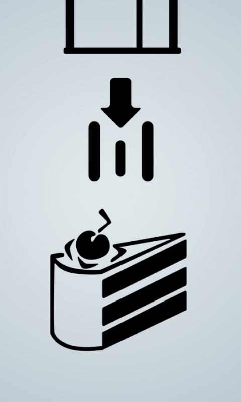 Тортик из Portal обои