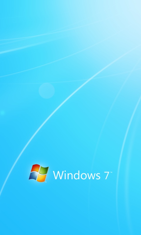 Голубые обои Windows 7 обои