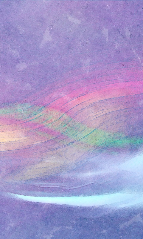 Радужные волны на нежно-фиолетовом фоне обои