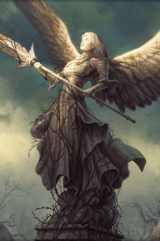 Ангел с мечом обои