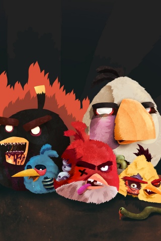 Angry Zombie Birds обои