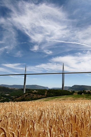 Мост над долиной обои