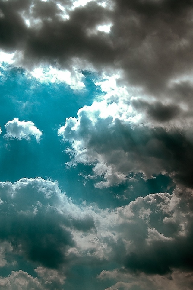 Тенистые облака обои