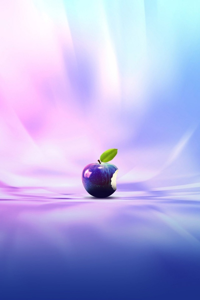 Фиолетовое яблоко обои