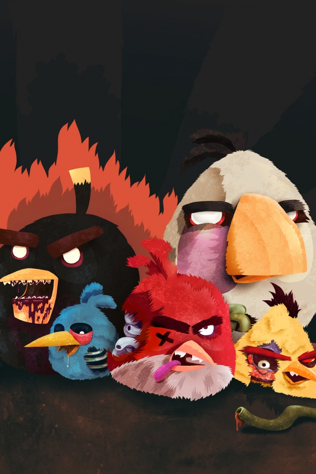 Angry Zombie Birds обои