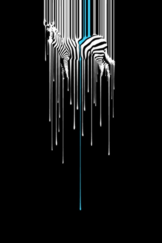 Креативное изображение зебры обои