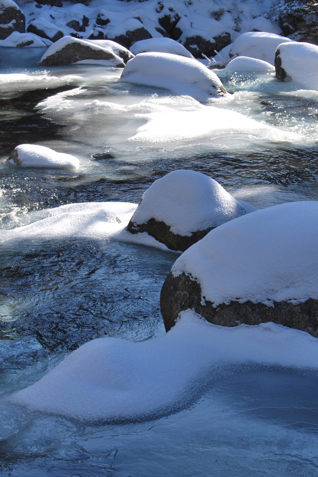 Замёрзжая речка обои