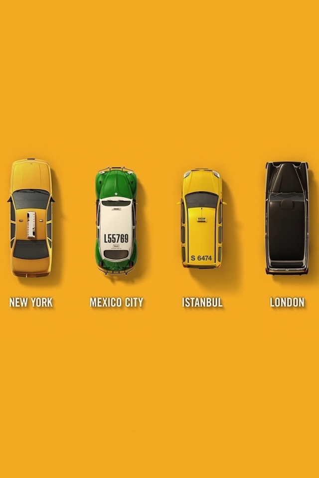 Такси в разных странах мира обои