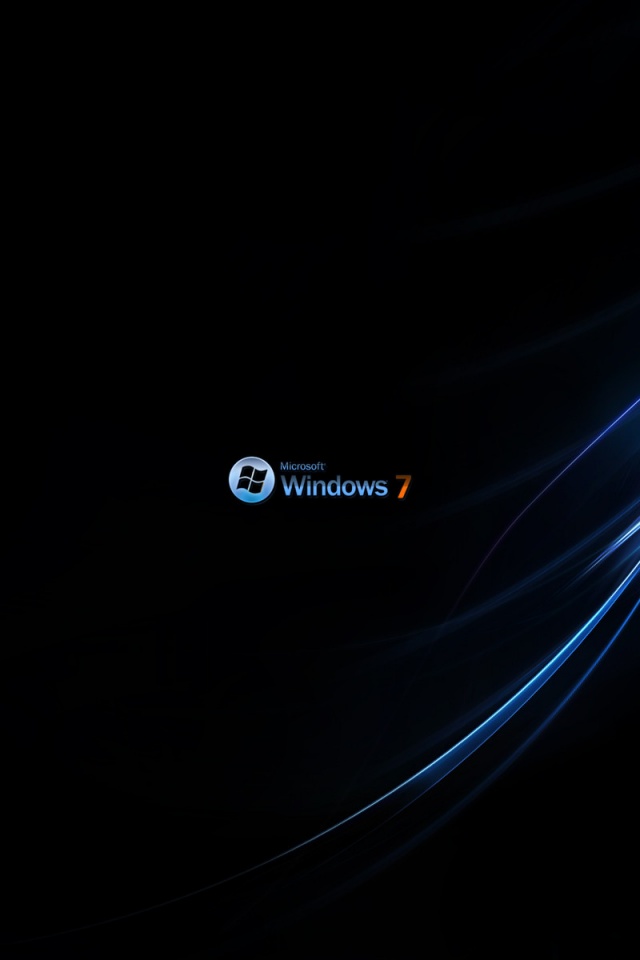 Темный фон Windows 7 обои